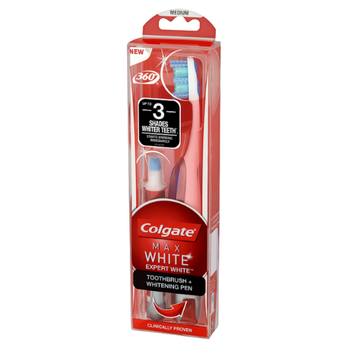 Colgate Max White Expert White: Tandenborstel + Whitening Pen